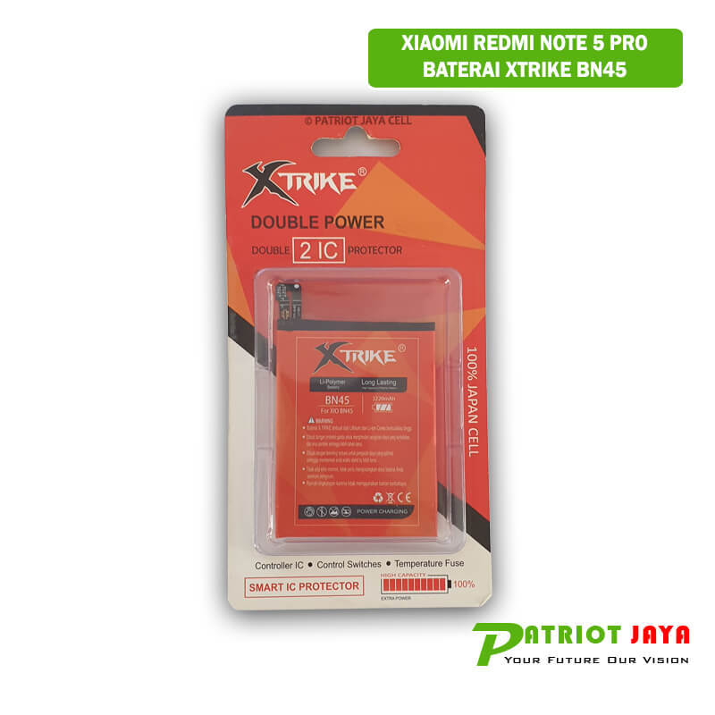 Harga Baterai Xiaomi Redmi Note 5 Pro XTRIKE BN45 Original