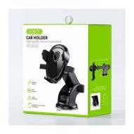 ROBOT RT-CH11S Holder Mobil Suction Cup Spring Lock Washable Car Stent Black