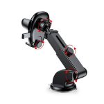 ROBOT RT-CH11S Holder Mobil Suction Cup Spring Lock Washable Car Stent Black