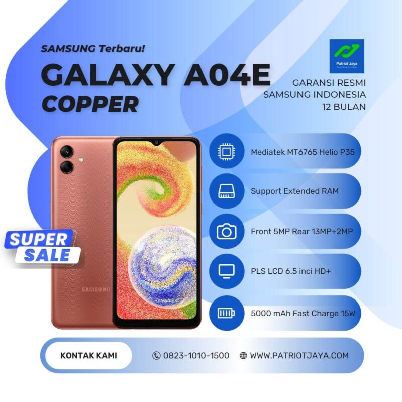 Harga Samsung Galaxy A04e Copper di Purwokerto