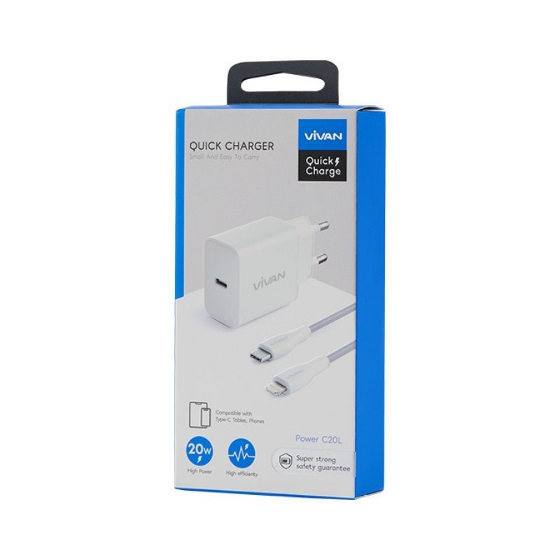 TC IPHONE VIVAN POWER C20L 3A 20W (TYPE C TO LIGHTNING) (5)