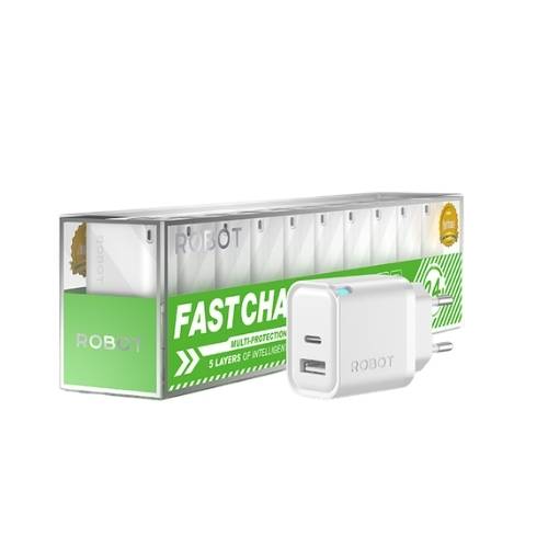 Robot Rt-k8 Plus S Adaptor 2,4A 12W (Port-Usb+ Type-C)