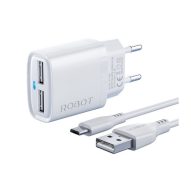 TC ROBOT RT-K9S 2,4A 12W (2 PORT USB TO MICRO)