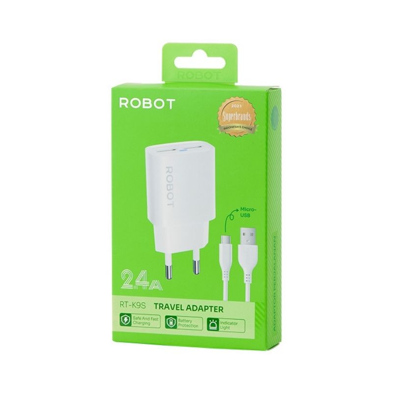TC ROBOT RT-K9S 2,4A 12W (2 PORT USB TO MICRO) (5)