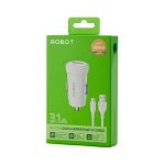 TC ROBOT SAVER MOBIL RT-C13 15W (PORT USB + TYPE-C) – PUTIH (5)