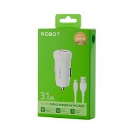TC ROBOT SAVER MOBIL RT-C13 15W (PORT USB + TYPE-C) - PUTIH (5)