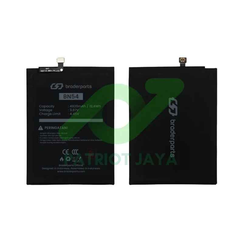 Baterai BN54 Xiaomi Redmi 9 Note 9 Original Braderparts