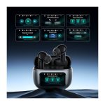 HF VIVAN WIRELESS SMART T7 AI, ANC, LCD SMART TOUCHSCREEN – GRAY