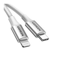 KD UGREEN US304 NYLON (70523) (TYPE-C TO LIGHTNING) (100CM)