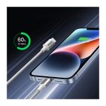 KD UGREEN US304 NYLON (70523) (TYPE-C TO LIGHTNING) (100CM)