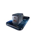 ADAPTOR VIVAN GAN45 45W SILVERY (USB A + TYPE-C) (3)