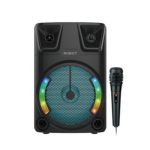 KARAOKE SPEAKER ROBOT RB700 RGB LIGHTS 8 INC WITH MICROPHONE – BLACK