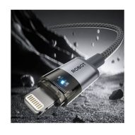 KD ROBOT RECL100 30W MECH TRANSPARENT (TYPE-C TO LIGHTNING) (100CM) - GRAY (4)