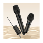 MICROPHONE WIRELESS ROBOT MIC02 - HITAM (2)