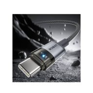 Robot Kabel Data REC100 3A 18W Mech Transparent (Type-C) (2)