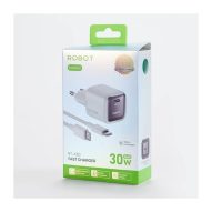TC ROBOT RT-X30 GAN 30W 1,5M FASHION SERIES MINI (TYPE-C TO TYPE C) - PUTIH