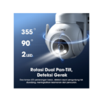 ACOME IOT WIFI CAMERA APC52 - PUTIH + HITAM (3)
