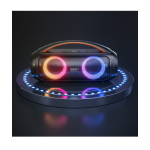 KARAOKE SPEAKER ROBOT RB600 40W IPX5 WITH WIRELESS MICROPHONE - BLACK (3)