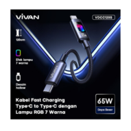 KD VIVAN VDCC120S 65 W RGB BREATHING LIGHT COOL (TYPE-C TO TYPE-C) (120CM)
